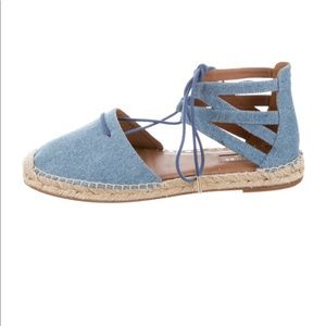 Aquazura Belgravia denim espadrille, size 8